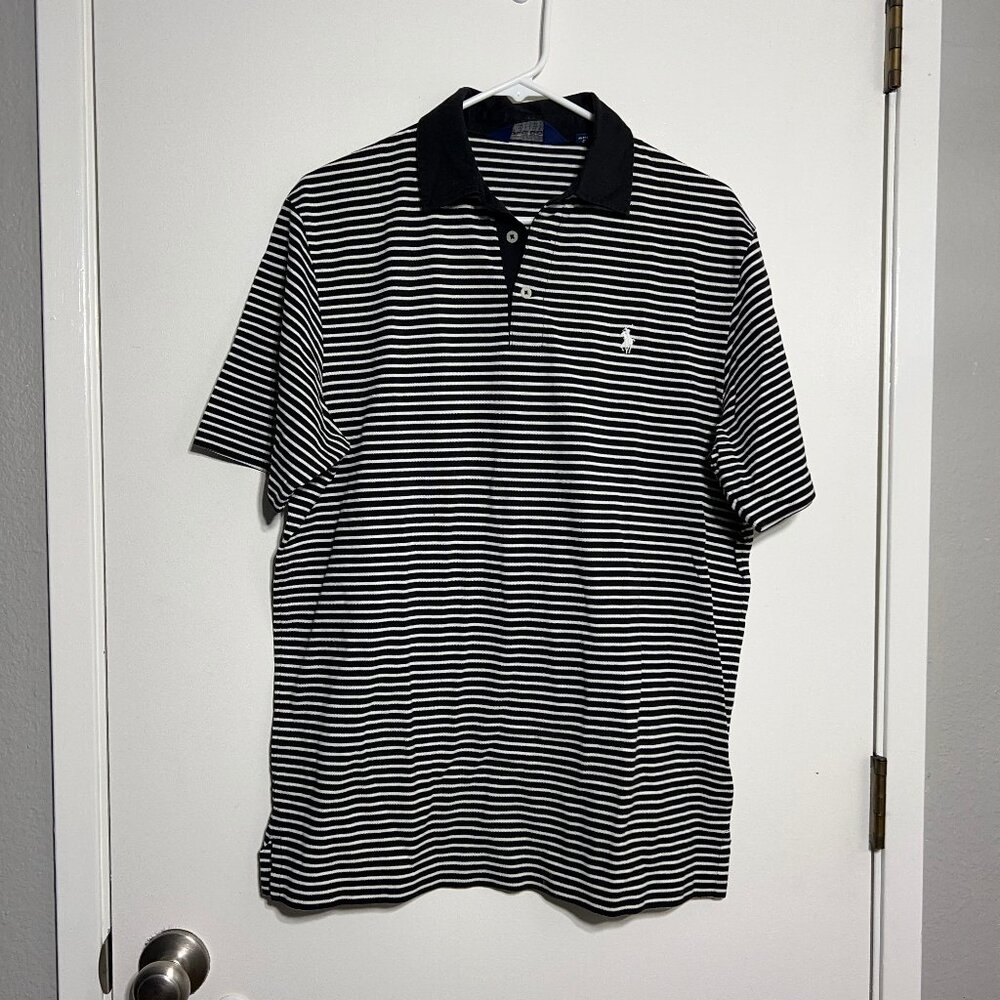 Polo Ralph Lauren Polo Golf Striped Polo Shirt Supima Cotton Men's Size Medium